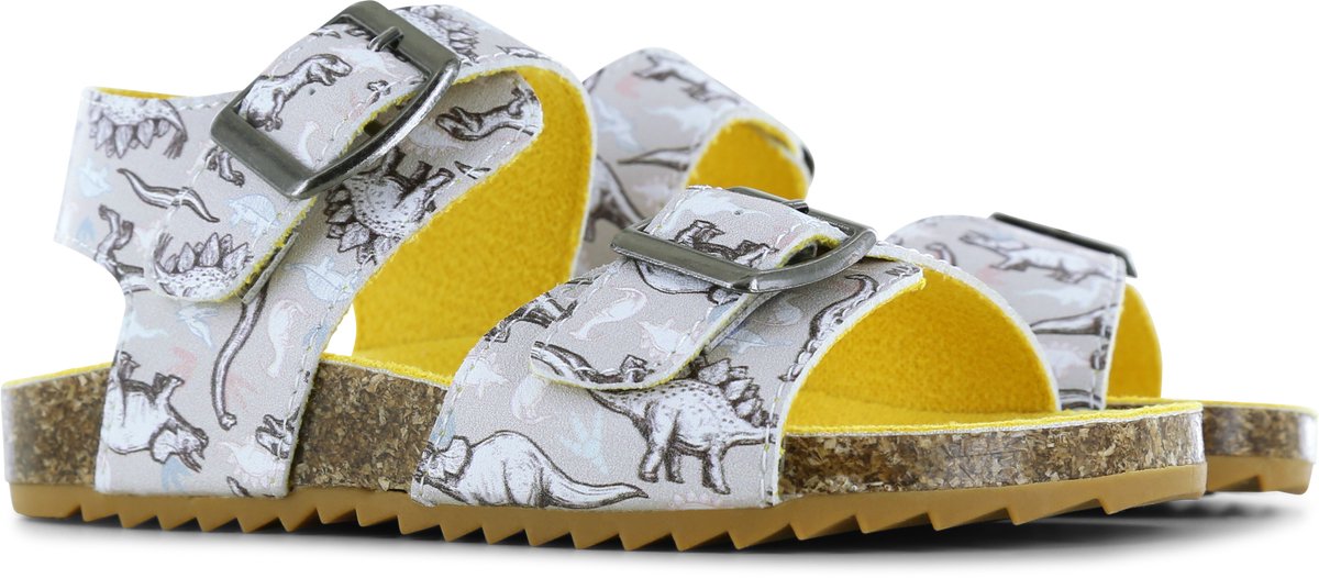 Go Banana's Sandaal - Dino - Sandalen Kind - Jongens - Beige Dino - Microfiber leer - Maat 25