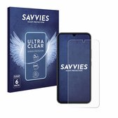 Savvies - Protection d'écran pour Samsung Galaxy A34 5G Enterprise Edition - Film de protection transparent (6 pièces)
