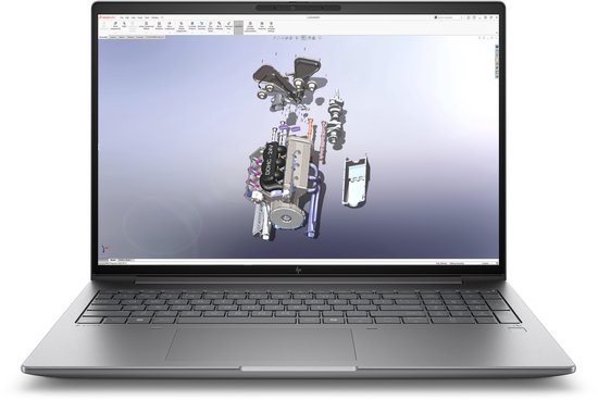 HP Zbook X G1i 16 inch Mobile Workstation PC Wolf Pro Security Edition Intel Core Ultra 7 255H Mobiel werkstation 40,6 cm (16") 2.5K 64 GB DDR5-SDRAM 1 TB SSD NVIDIA RTX PRO 2000 Blackwell Wi-Fi 7 (802.11be) Windows 11 Pro Zilver - HP - Hoofdafbeelding