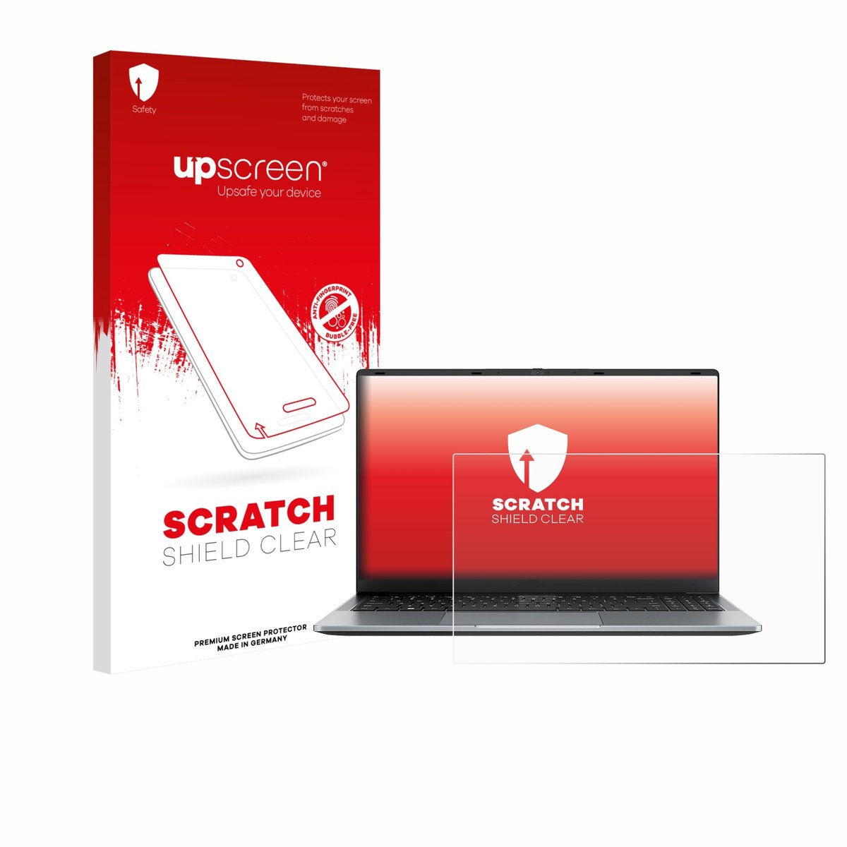 upscreen - Screenprotector voor Blackview Acebook 6 15.6" - Folie Beschermfolie transparant