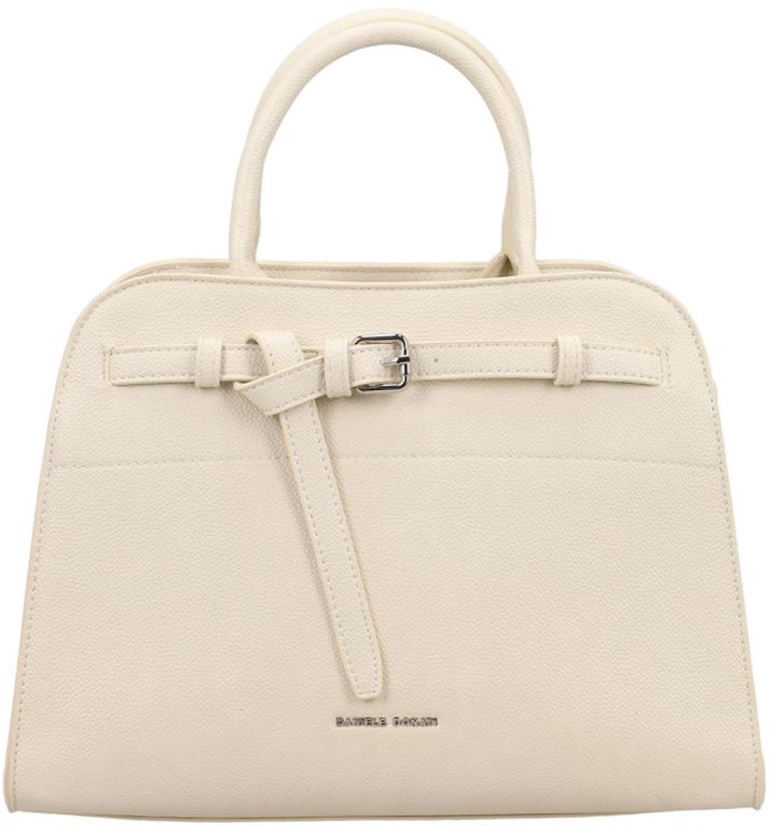 Daniele Donati Alessandra Medium Schoudertas Dames - Imitatieleer - Beige