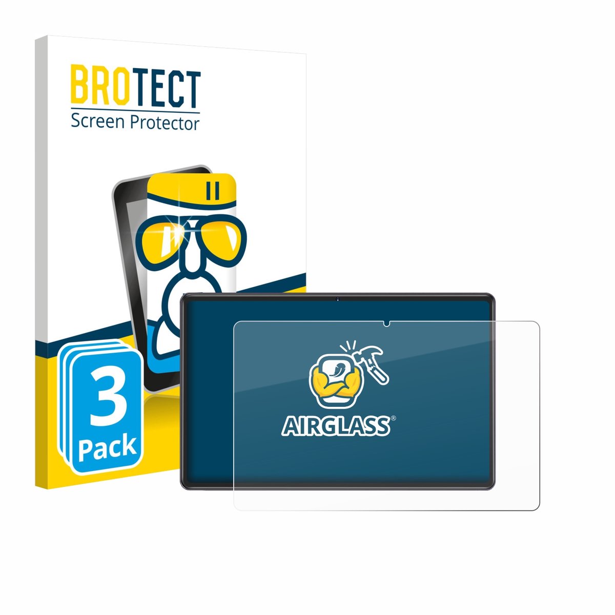 Screenprotector 3 Stuks voor ZIOVO Z118 10.1" Beschermglas transparant