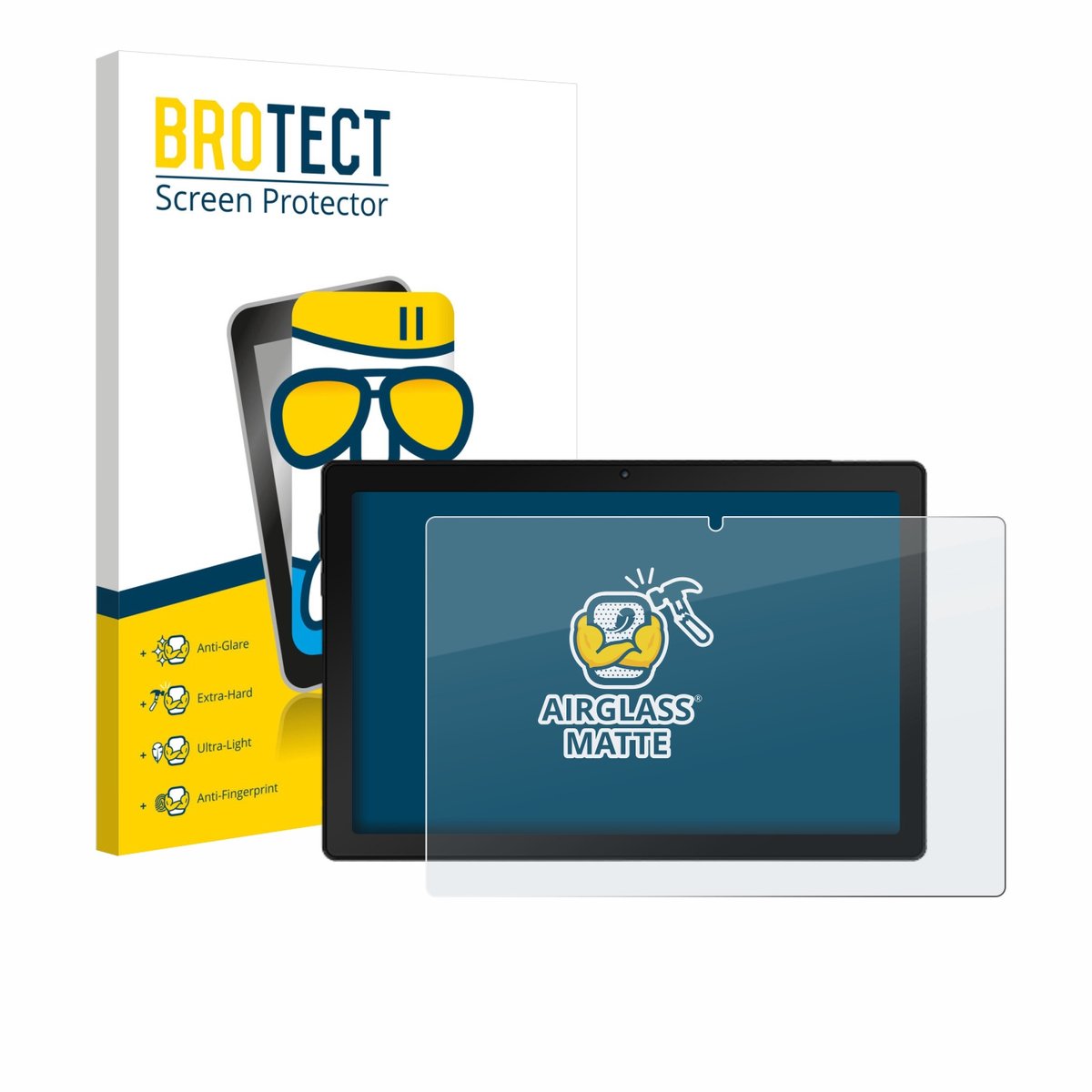 BROTECT - Screenprotector voor MUISOO A10 10.1" - Folie Beschermfolie Beschermglas matte