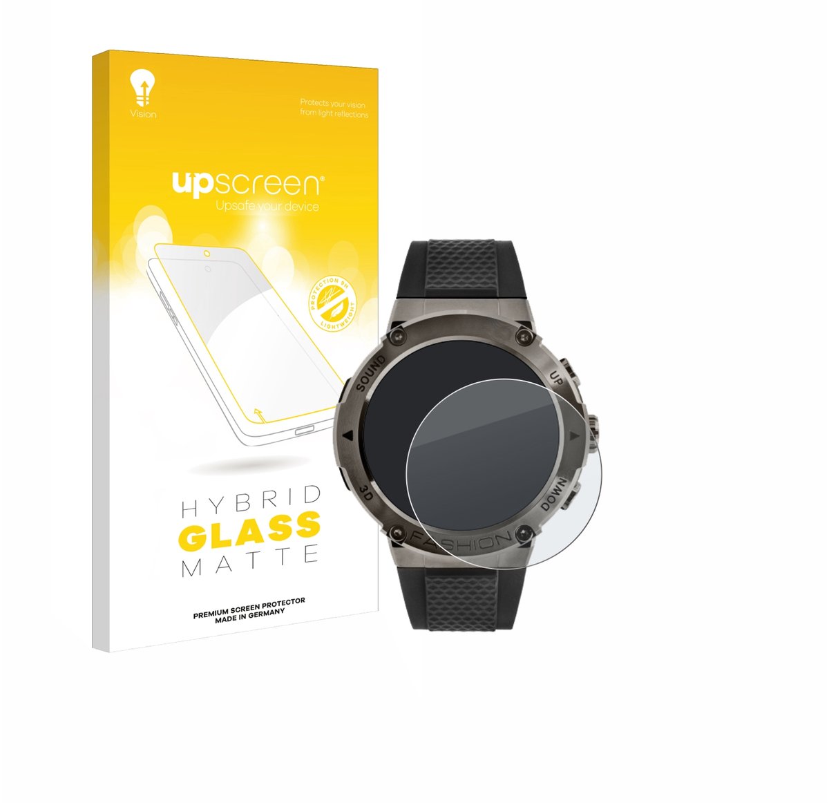 upscreen - Screenprotector voor Watchmark G-Wear - Folie Beschermfolie Beschermglas matte