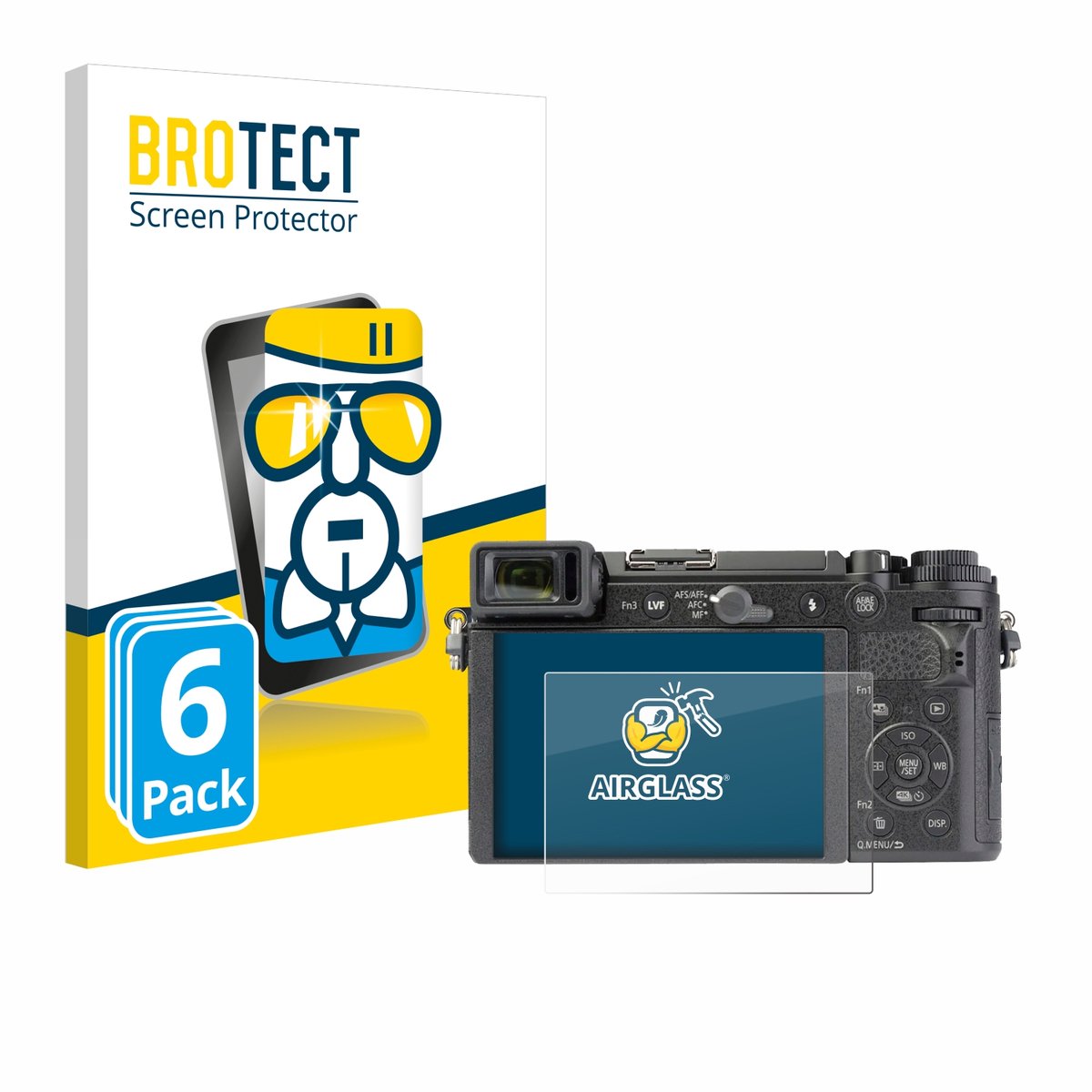 Screenprotector 6 Stuks voor Panasonic Lumix DC-GX9 Beschermglas transparant