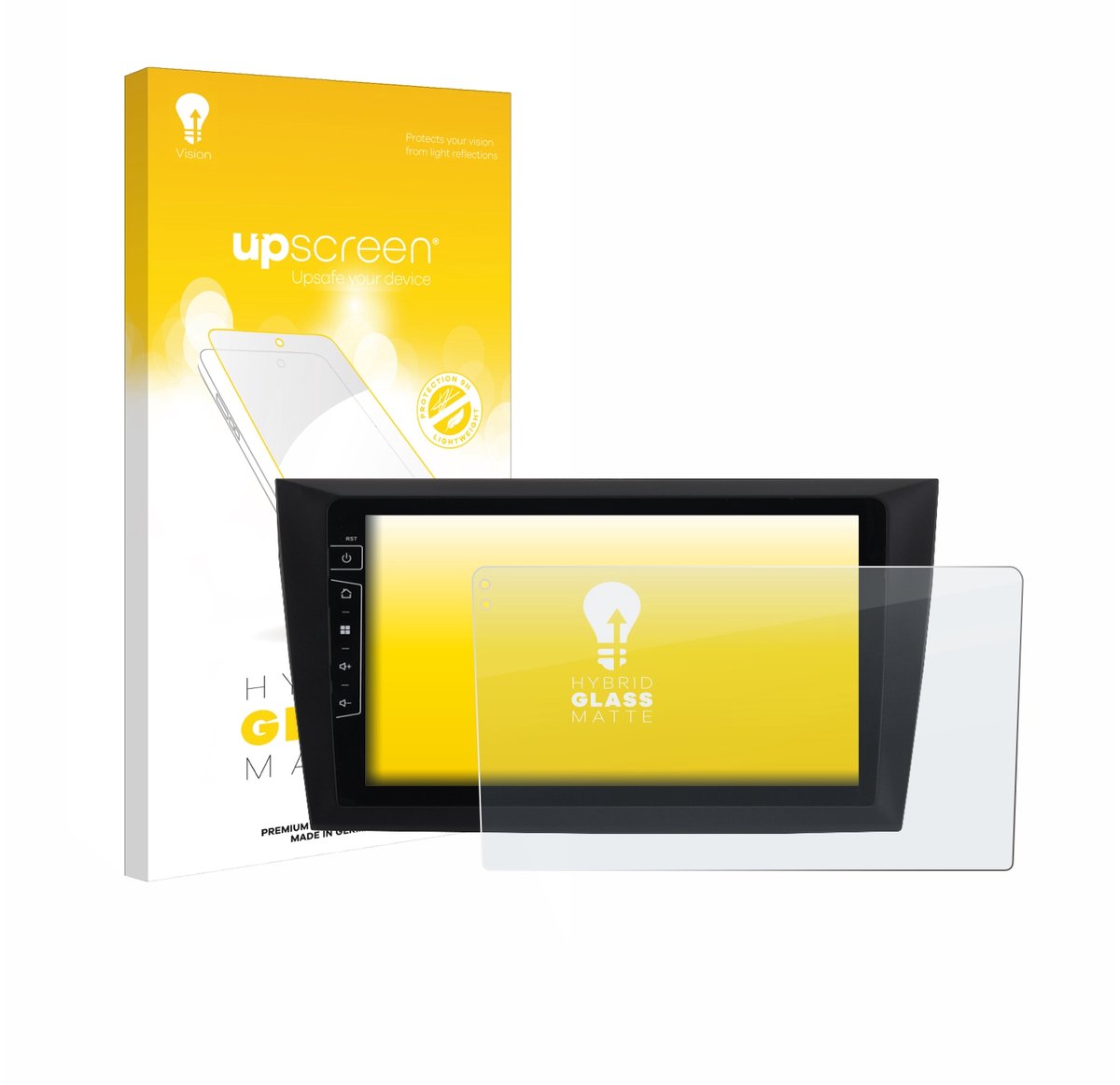 upscreen - Screenprotector voor Dynavin D8-DF31 9" - Folie Beschermfolie Beschermglas matte