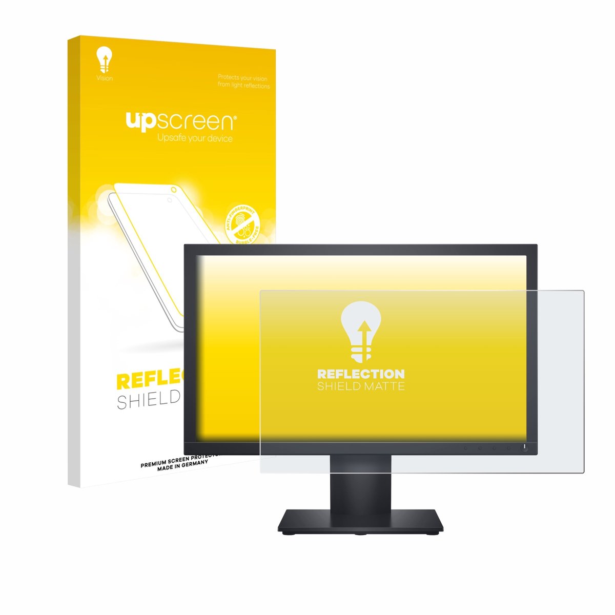 upscreen - Screenprotector voor Dell E1920H - Folie Beschermfolie anti glare matte