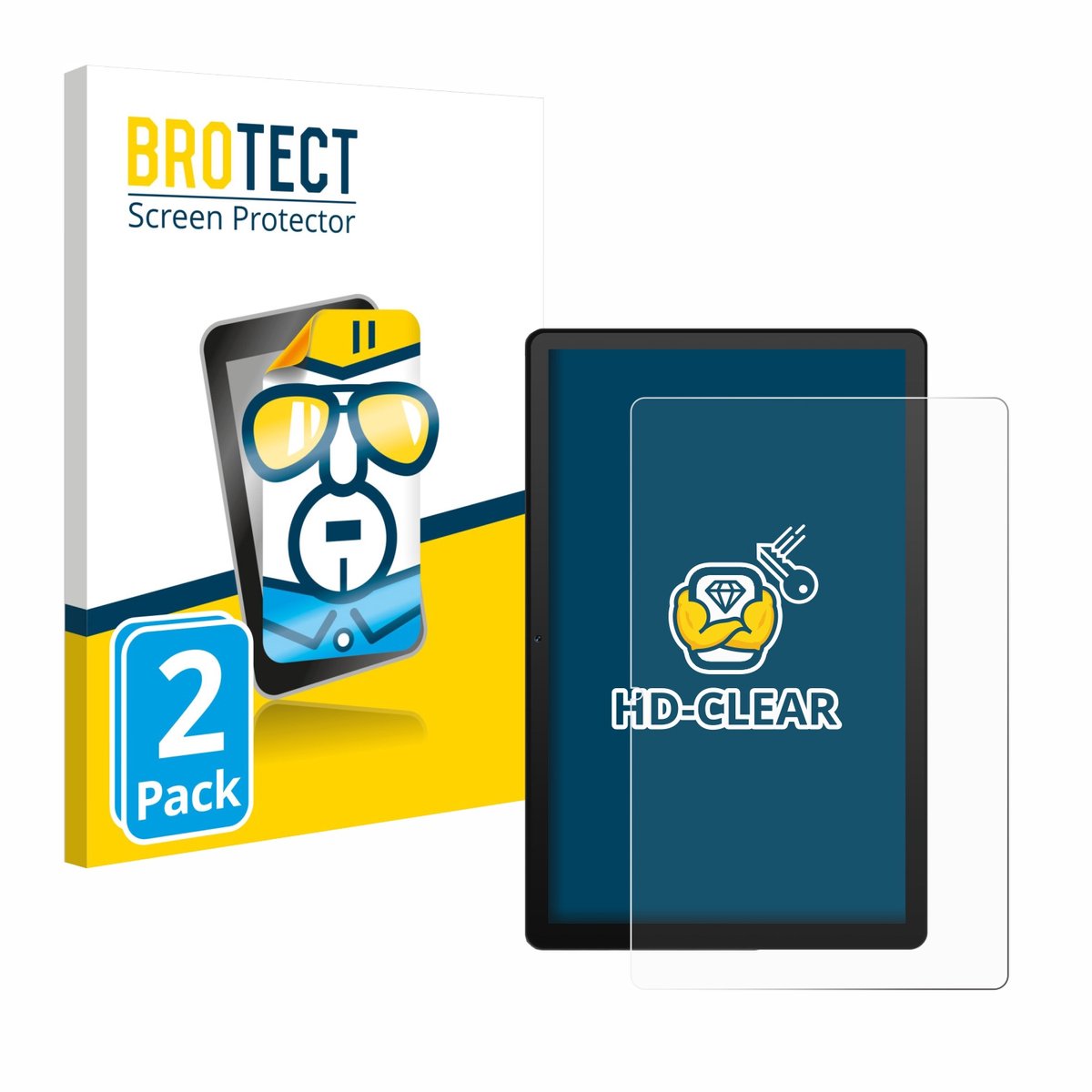BROTECT - Screenprotector voor Whitedeer G13 - Folie Beschermfolie transparant 2 Stuks