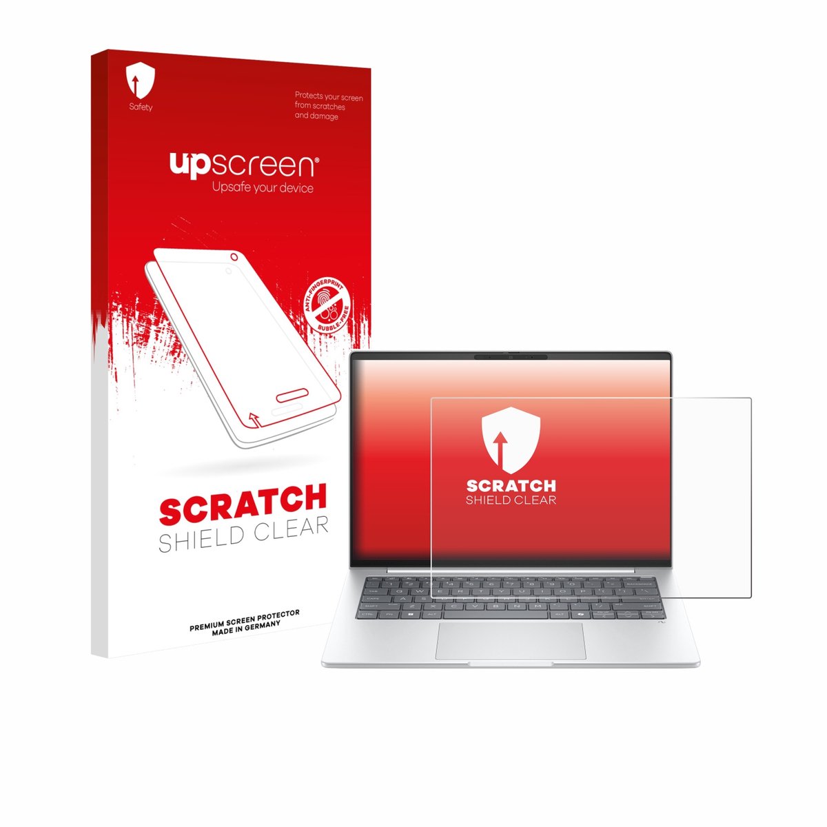 upscreen - Screenprotector voor HP EliteBook 8 G1i 14" - Folie Beschermfolie transparant