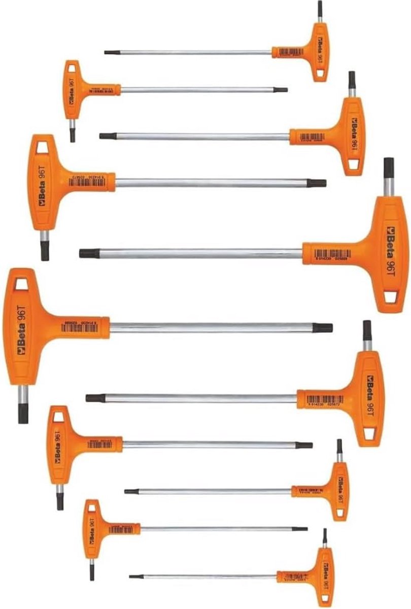 Zeskant Steeksleutelset met Dwarsgreep 11-Delig (2.0-10 mm) - Precisie Handgereedschap