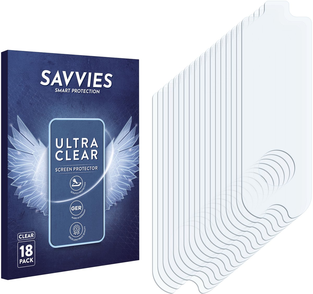 Savvies - Screenprotector voor Segway Ninebot KickScooter MAX G30 / G30D / G30D II - Folie Beschermfolie transparant 18 Stuks – foto 4