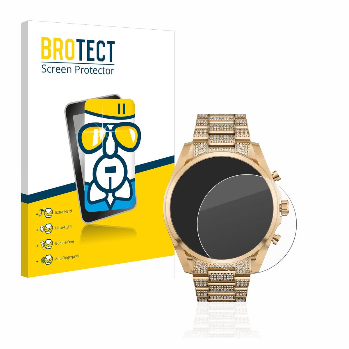 Screenprotector voor Michael Kors Access Gen 6 Bradshaw Beschermglas transparant