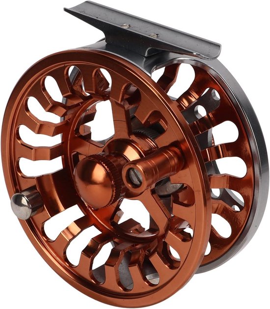 Dailygoods - Metalen Vliegvismolen - Vliegmolen voor Visserij - Lichtgewicht en Duurzaam - Compact Formaat - 3 Lagers - Geschikt voor Zwembad - Oxidat van Dailygoods — afbeelding 4