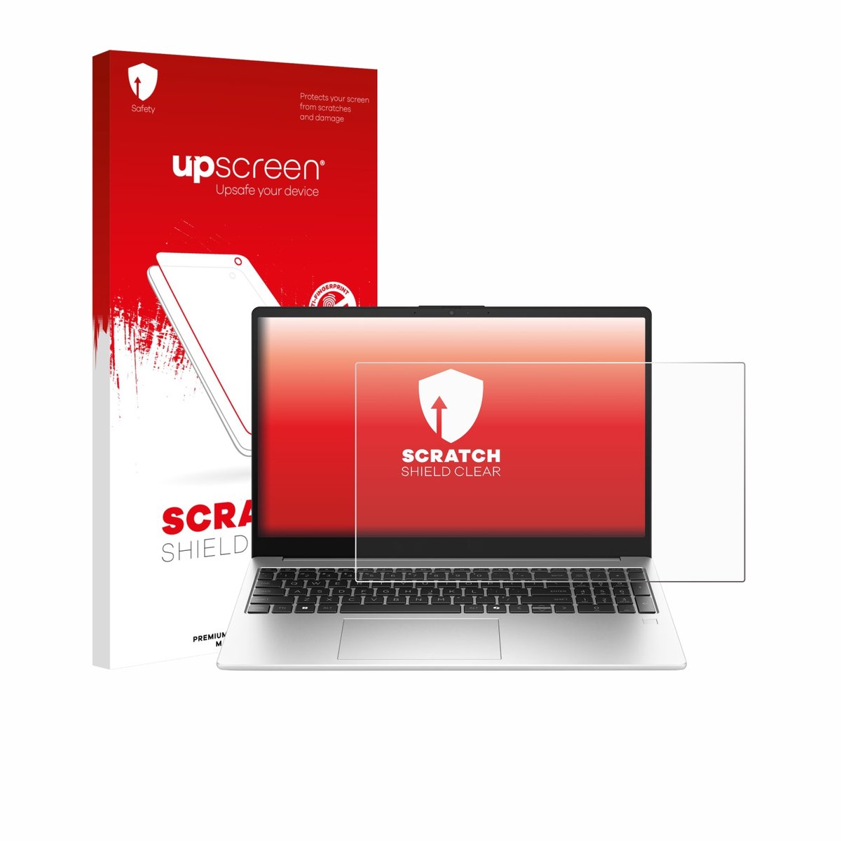 upscreen - Screenprotector voor HP 255R G10 15.6" - Folie Beschermfolie transparant