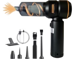 Auto Stofzuiger Draadloos - 18000PA Zuigkracht - Kruimelzuiger - Handstofzuiger - Kruimeldief - 9 Opzetstukken - HEPA Filter - Oplaadbaar - Snoerloos - Mini Stofzuiger - Airduster