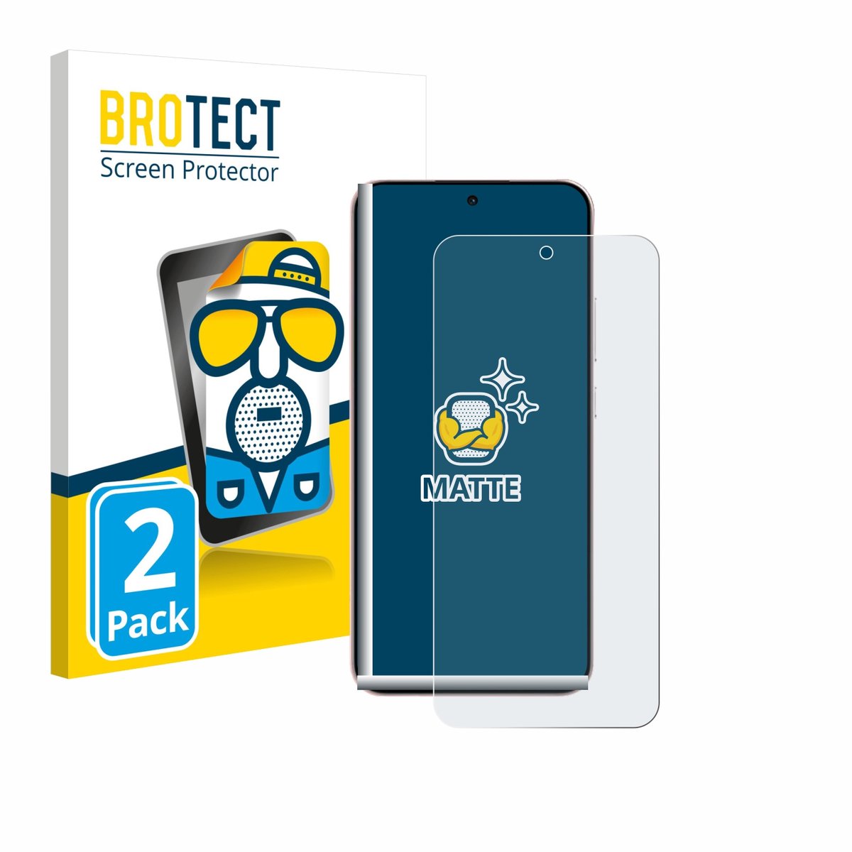 BROTECT - Screenprotector voor Oppo Reno 14 - Folie Beschermfolie matte 2 Stuks