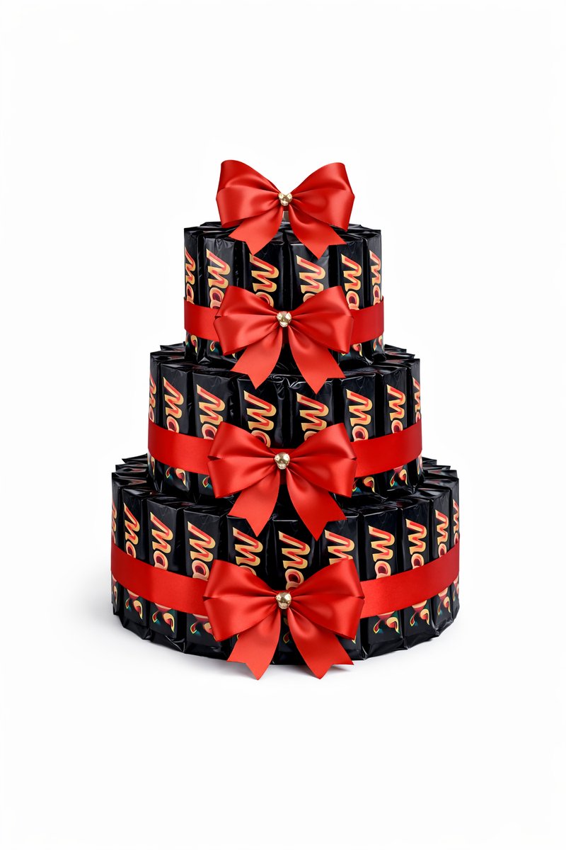Mars chocolade snoeptaart - 3 lagen - Luxecadeaumanden