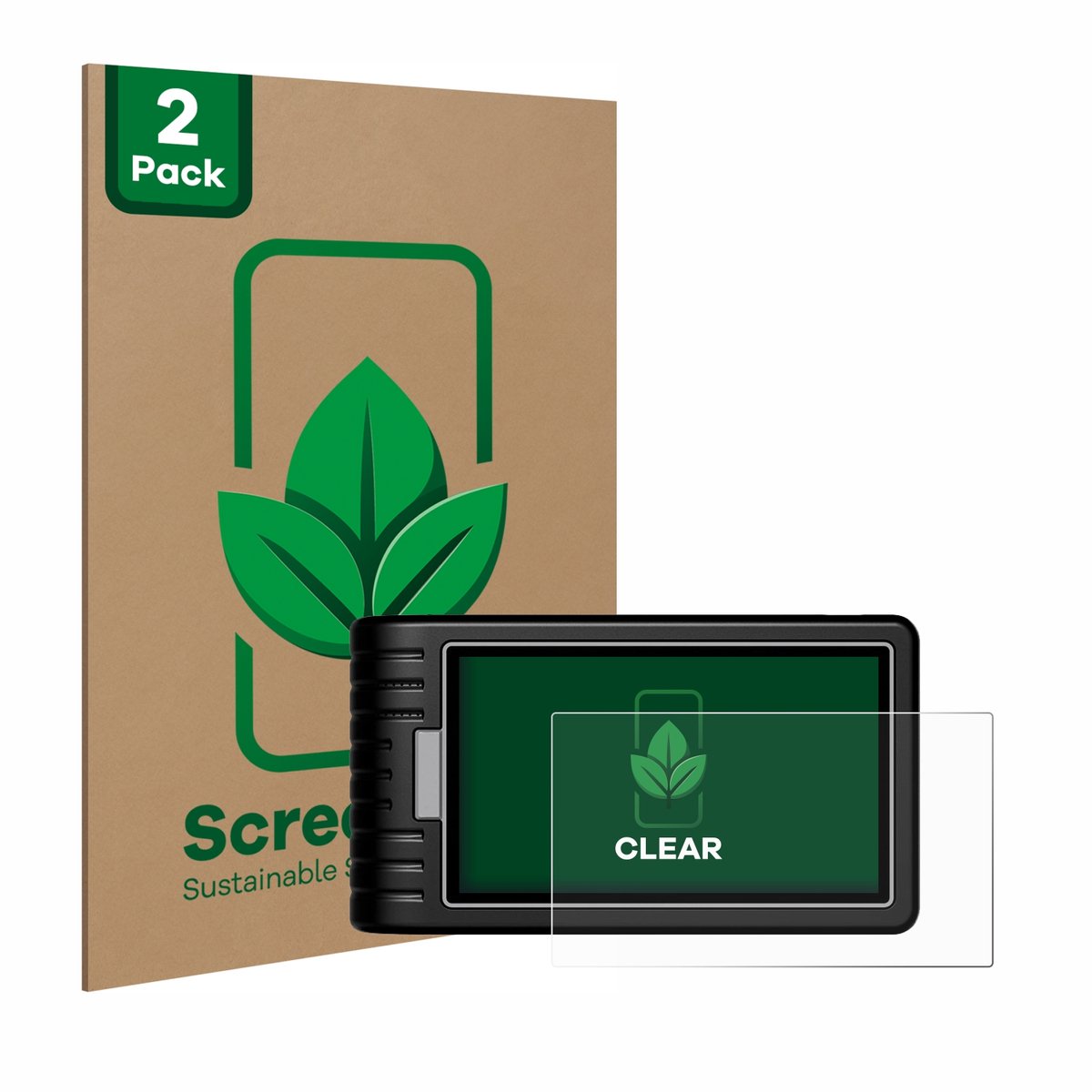 2 Stuks Screenprotector voor Topdon ArtiDiag800 BT - Hoogwaardige Beschermfolie transparant