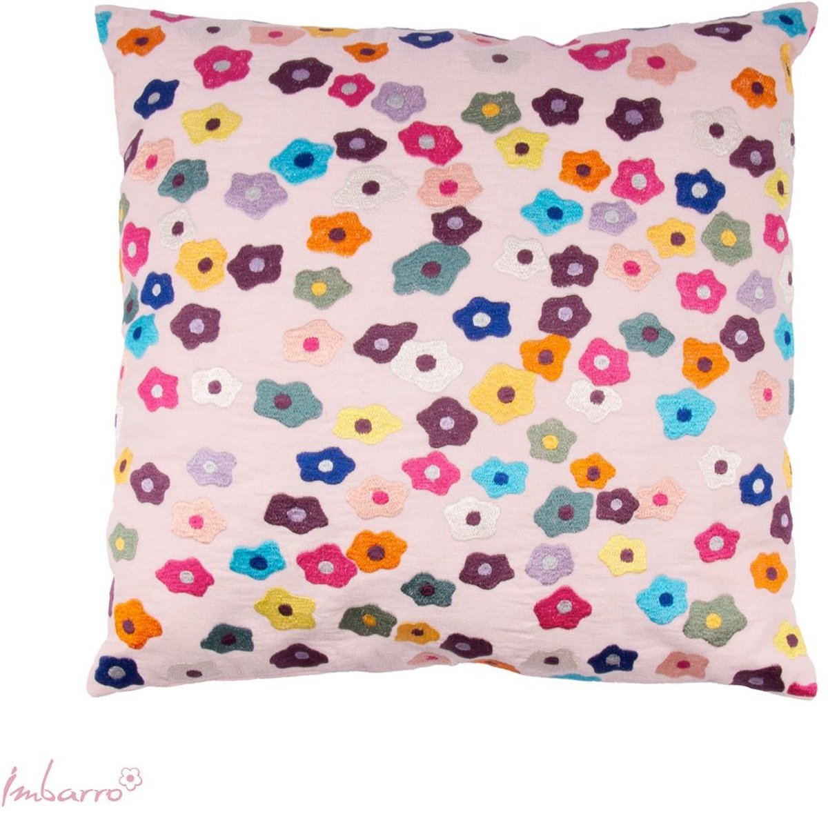 Imbarro Home & Fashion Imbarro - Kussen - Sierkussen - Bloom - 100% Katoen - 50x50cm Ecru