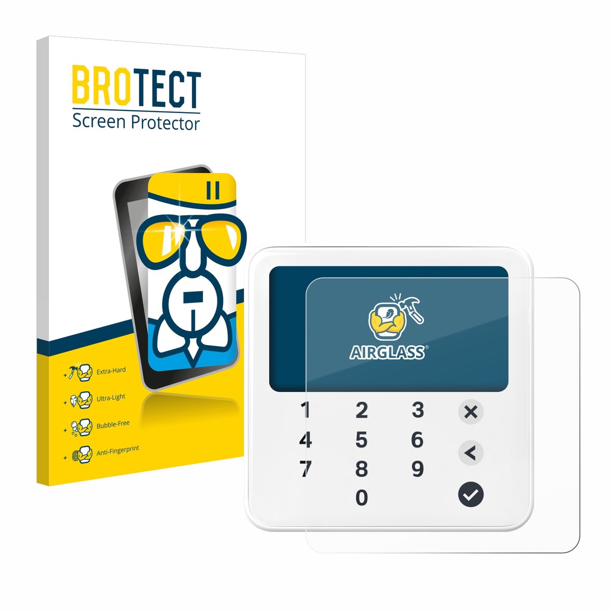 Screenprotector voor SumUp Solo Lite Beschermglas transparant