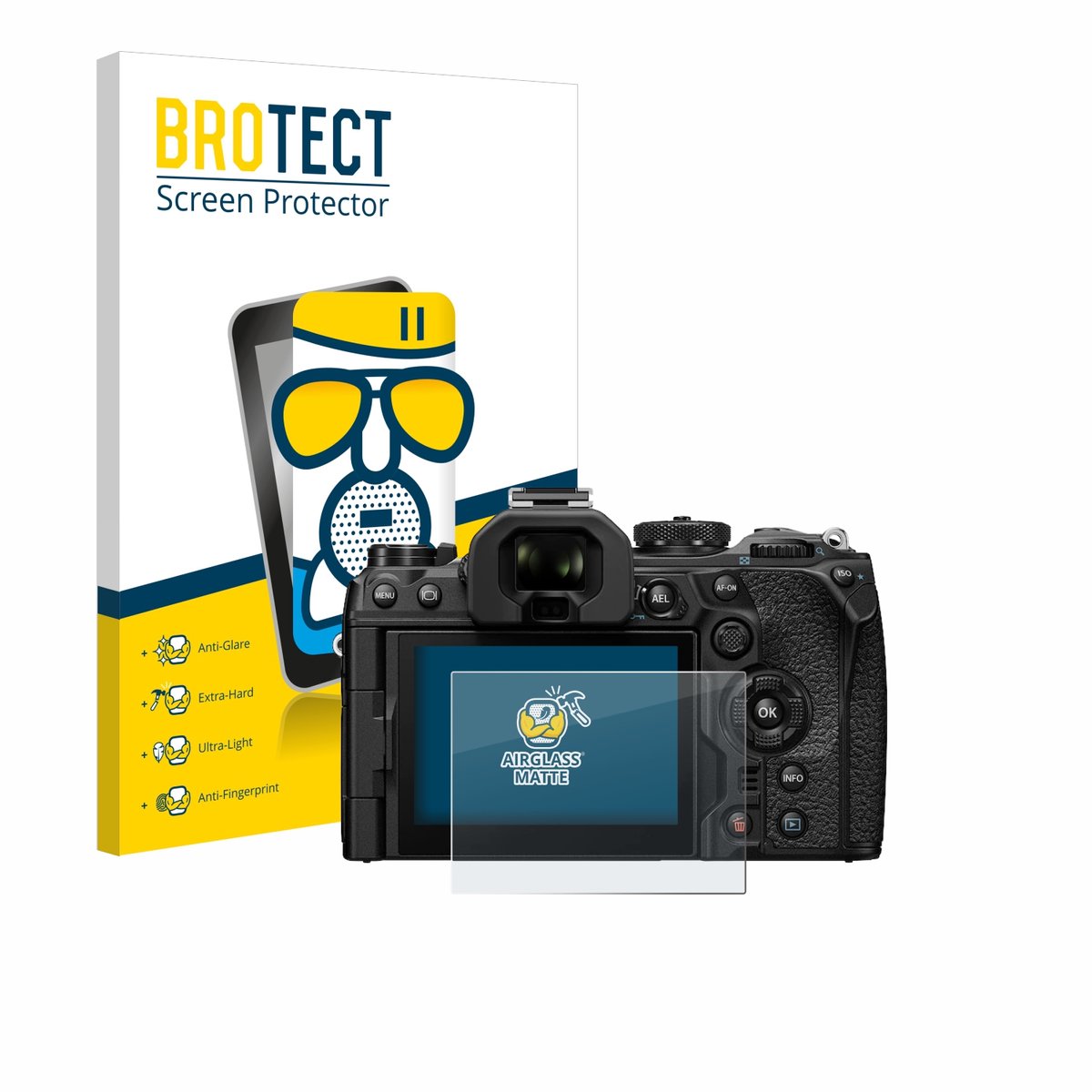 BROTECT - Screenprotector voor Olympus OM-1 2022 - Folie Beschermfolie Beschermglas matte