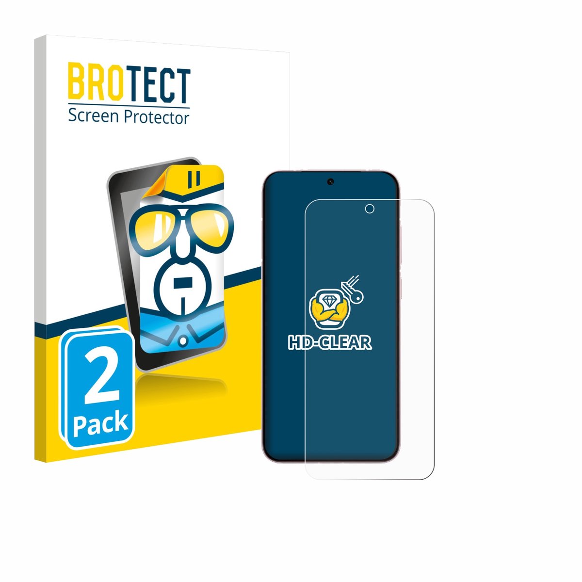 BROTECT - Screenprotector voor Vivo X200 FE - Folie Beschermfolie transparant 2 Stuks