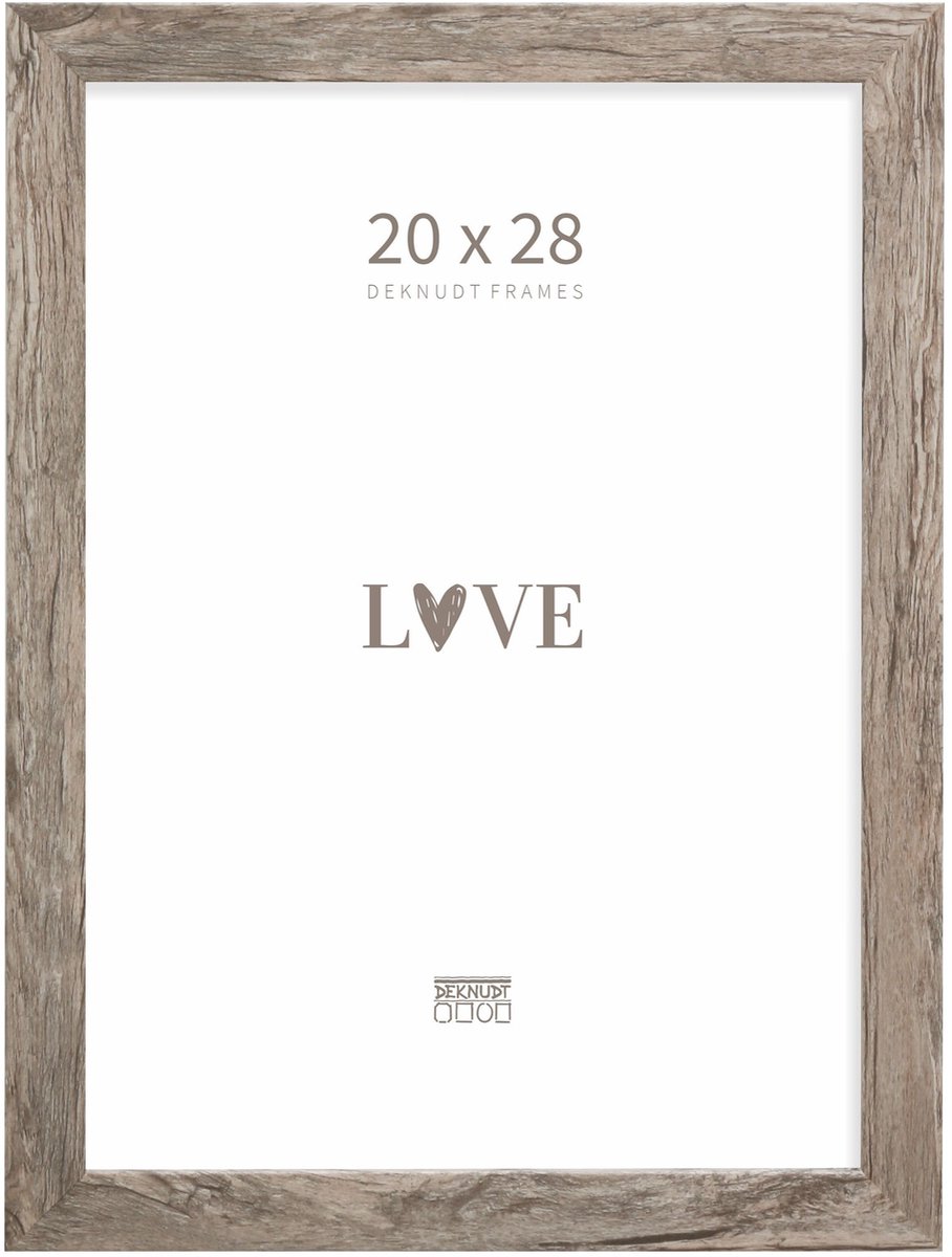 Deknudt Frames fotolijst S45RH7 - grijs-beige - hout - 20x28 cm