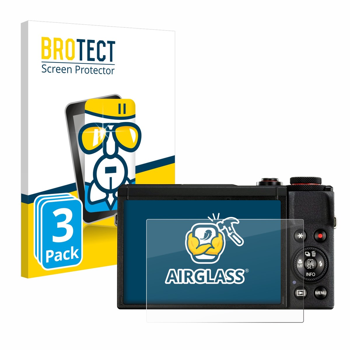 Screenprotector 3 Stuks voor Canon PowerShot G7 X Mark III Beschermglas transparant