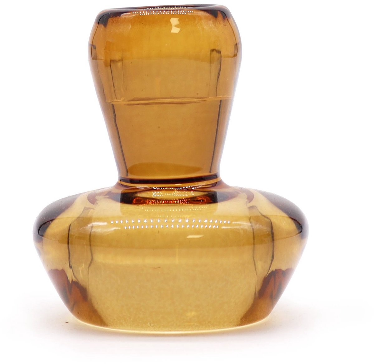 Ancient Wisdom 3 x Mushroom Flip Dinerkaars / Theelichthouder - Antiek Amber multikleur