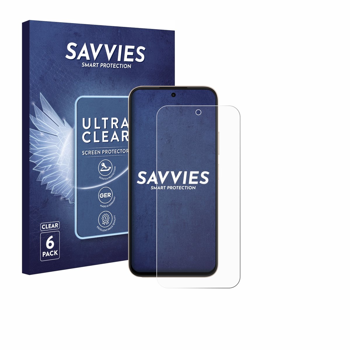 Savvies - Screenprotector voor Oppo A6t - Folie Beschermfolie transparant 6 Stuks