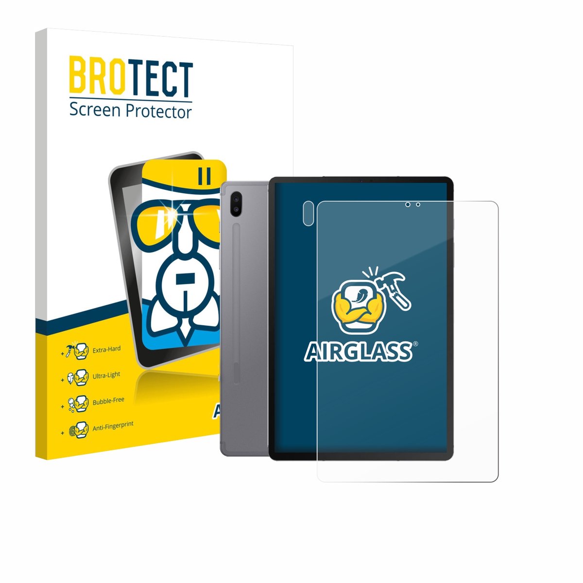 Screenprotector voor Samsung Galaxy Tab S6 2020 (Voor+Camera) Beschermglas transparant