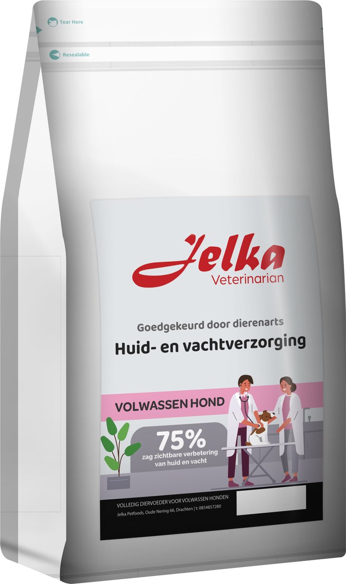 Jelka hondenvoer huid en vachtverzorging 10KG