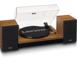 Lenco Platenspeler met Bluetooth - Twee externe Speakers - Auto-stop - LS-310WD - Hout