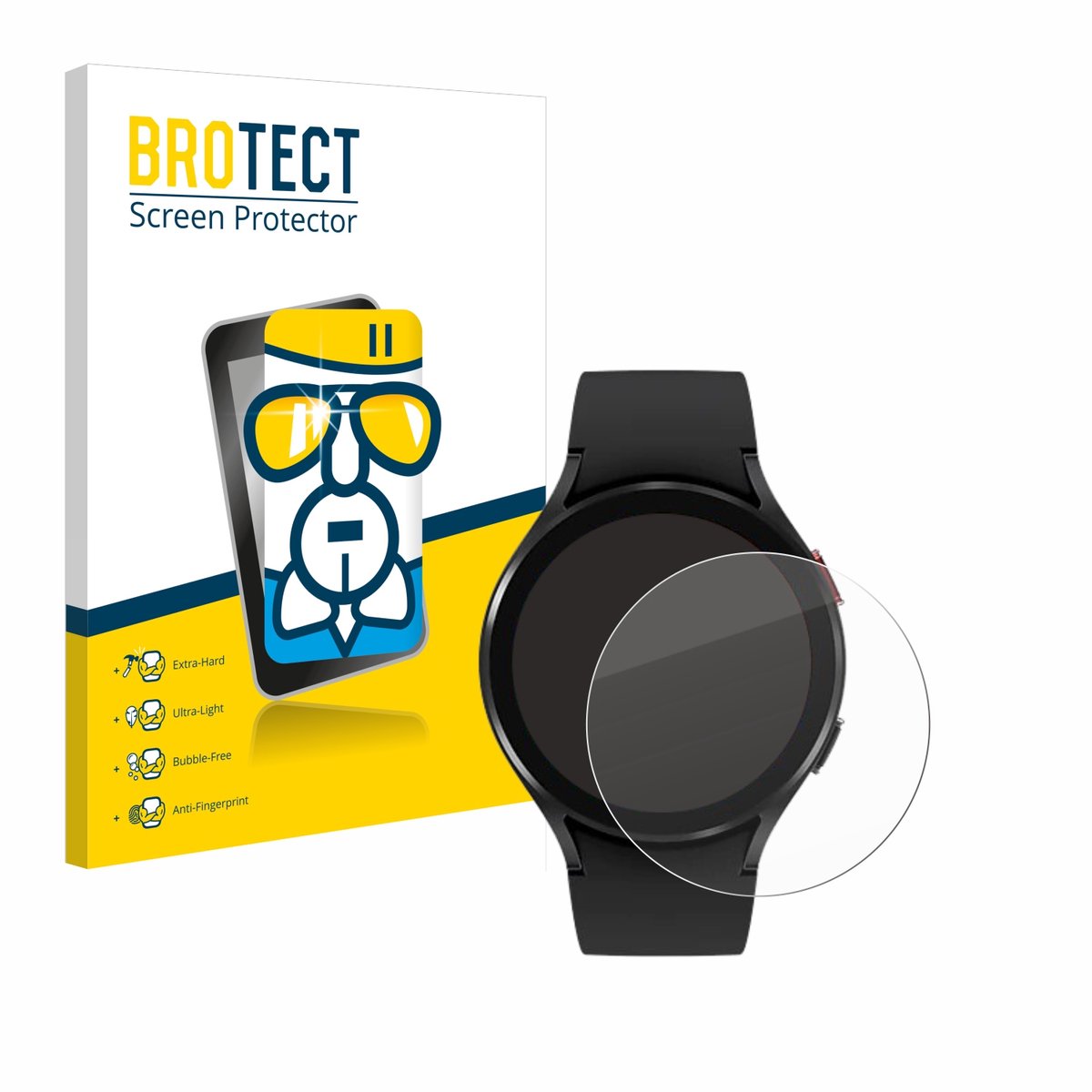 Screenprotector voor Samsung Galaxy Watch 4 (44mm) Beschermglas transparant