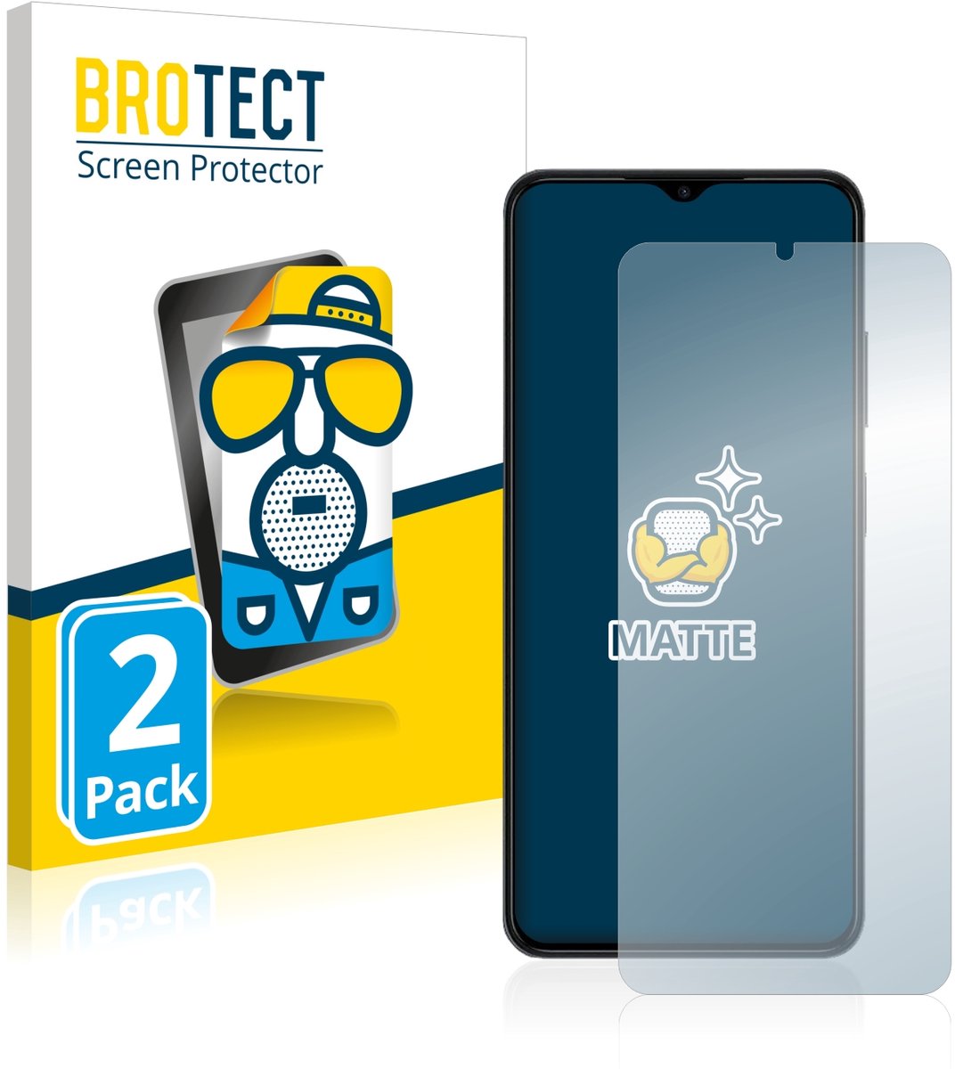 BROTECT - Screenprotector voor ZTE Blade V40 Design - Folie Beschermfolie matte 2 Stuks