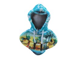 Mj Joys® - Versnellingspook Hoodie - Universele Pook Cover Met Capuchon - Hoodie Pook Hoes - Versnellingspook Beschermer - Autopook Cover - Pookknop - Palmboom - Strand