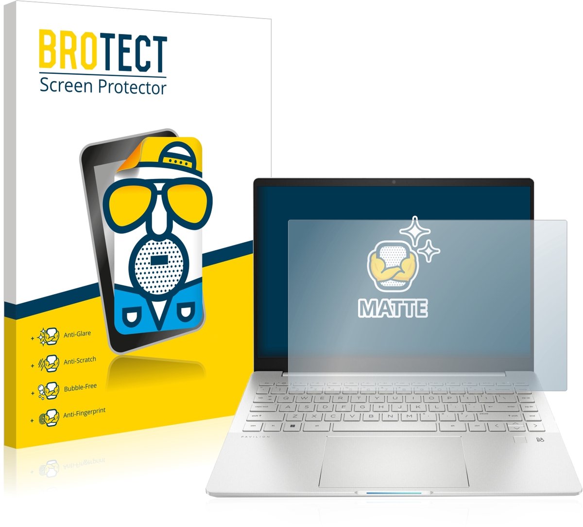 BROTECT - Screenprotector voor HP Pavilion Plus 14-eh - Folie Beschermfolie matte