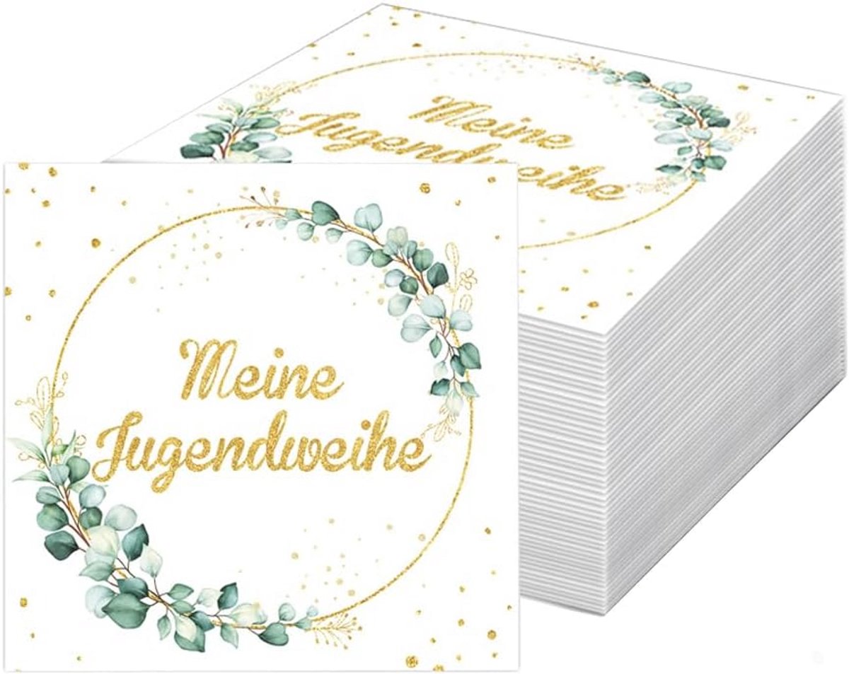 40 Papieren Servetten met Eucalyptus Decoratie voor Feest en Viering