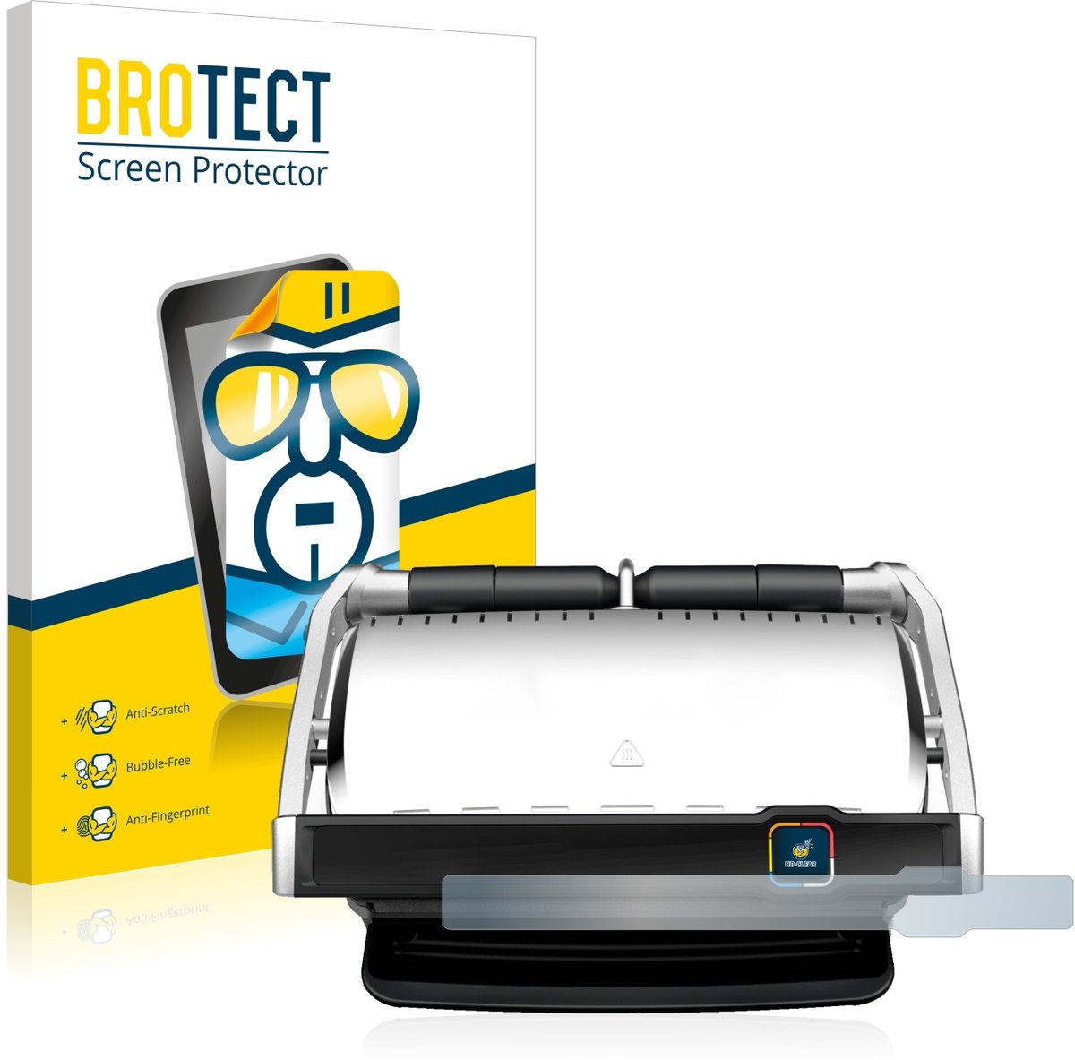 BROTECT - Screenprotector voor Tefal OptiGrill Elite XL - Folie Beschermfolie transparant