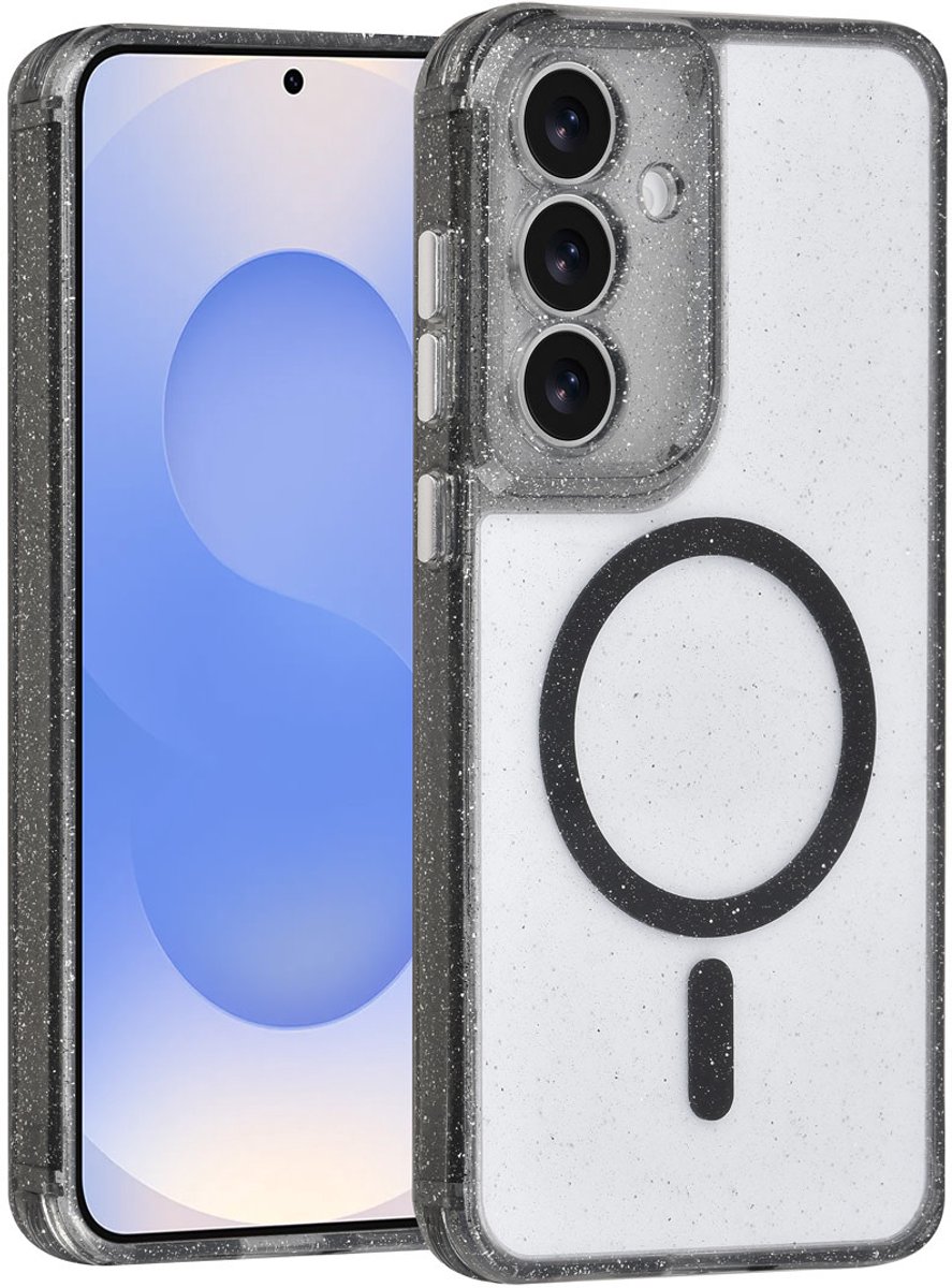 TUNIQ telefoonhoesje voor Samsung Galaxy S25 FE - MagSafe geschikt - Zwart