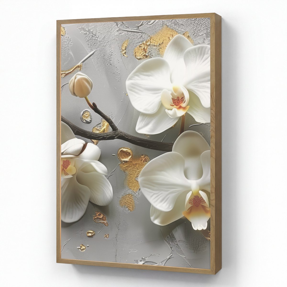 Wandlamp 60x90 cm - Oplaadbaar - Bloemen - Orchidee - Abstract - Modern - Wandlampen binne