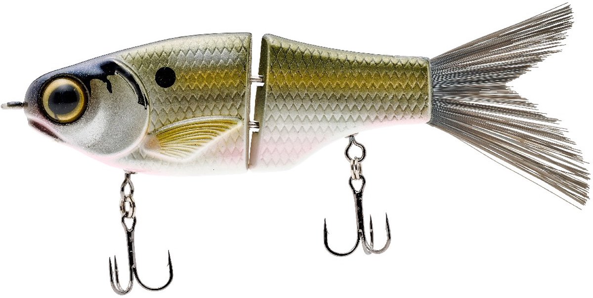 Spro KGB Lil Guy Shad 120 Platinum Shad