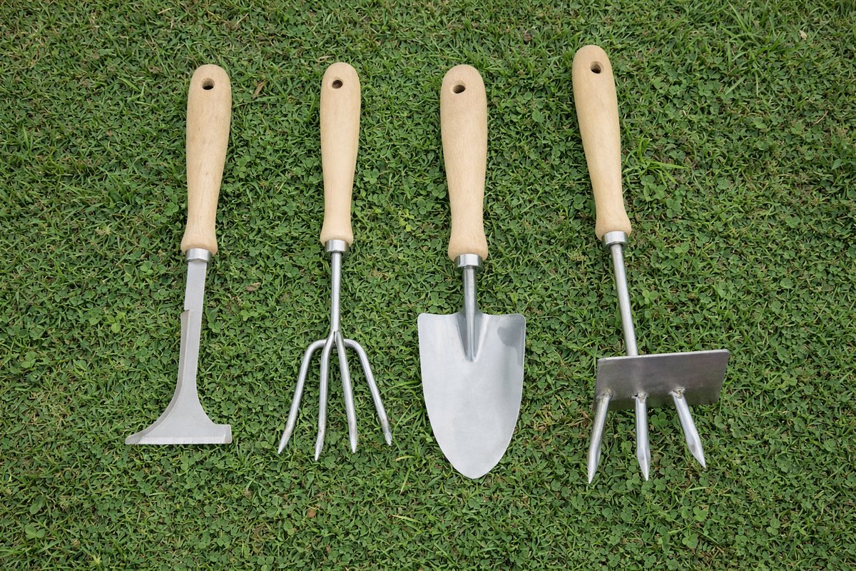 Tuin Tool Set 4 Stuks – Ideaal voor Onderhoud, Planten en Onkruid Verwijderen
