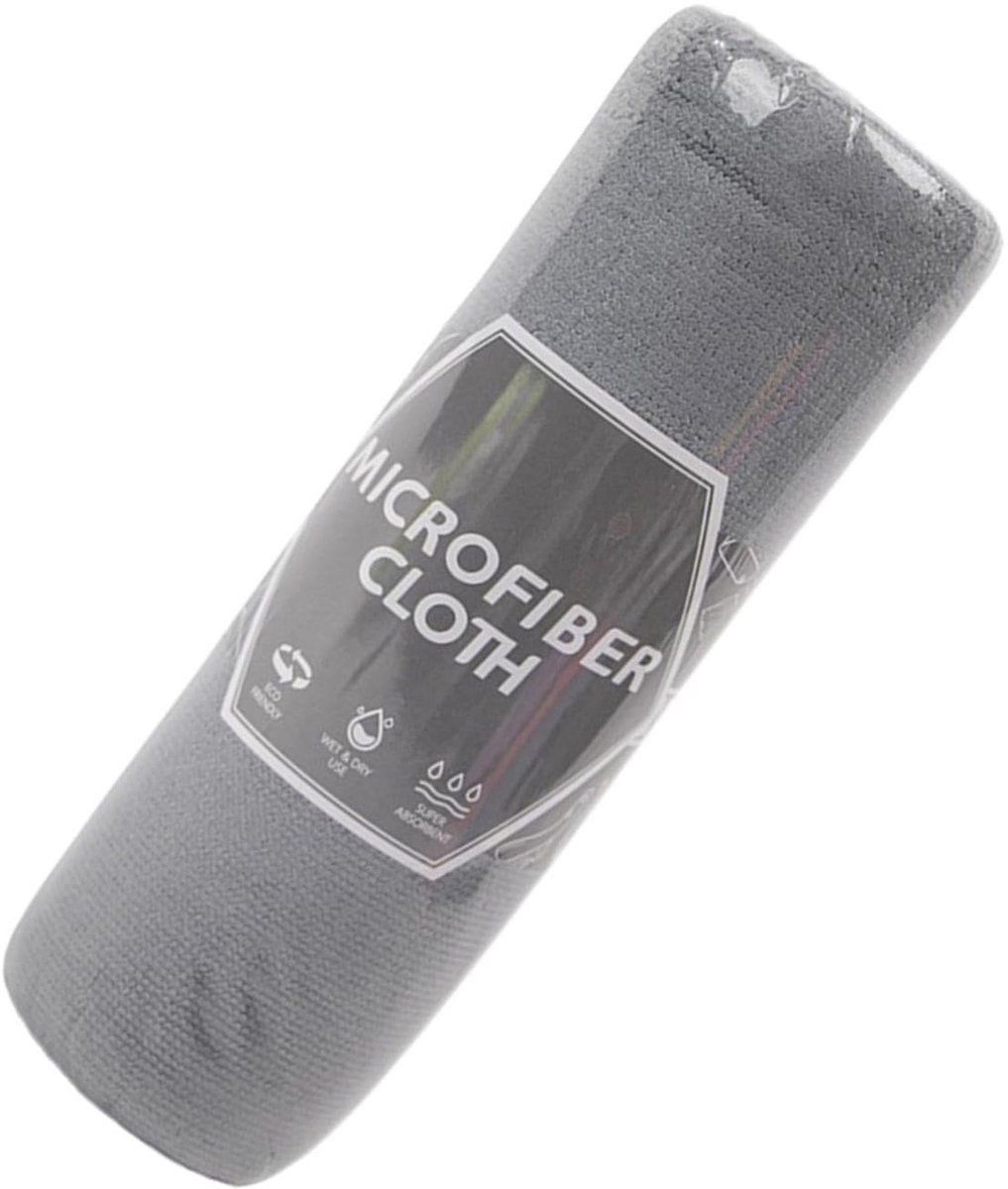 Home & Marker - Wiply Premium Microvezeldoek - Streeploos Schoonmaken - Professionele Schoonmaakdoek voor Ramen, Glas & Keuken - Hoog Absorberend & Pluisvrij - Grijs - WIPLY