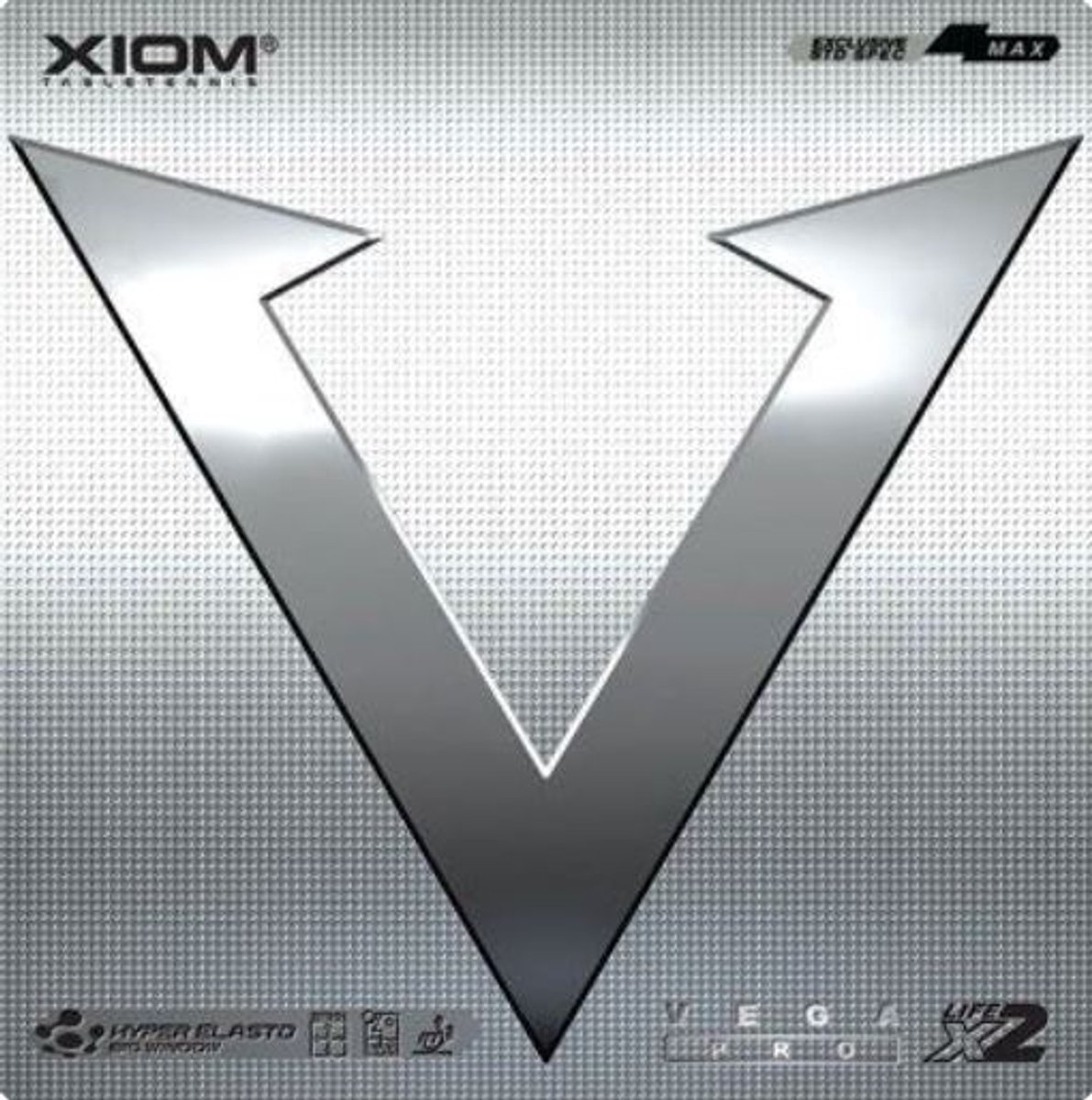 Xiom Vega Pro - Zwart - Max - Tafeltennis Rubbers