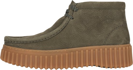 CLARKS Schnürschuhe Torhill Moss Dark Green Nub
