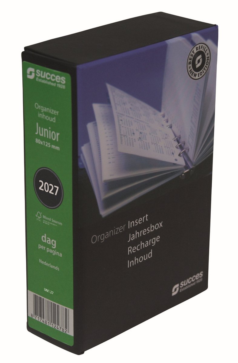 Succes Organizing Systems | Inhoud | Losbladig | Junior | 1 dag-1 pagina | Nederlandstalig | 2027 |