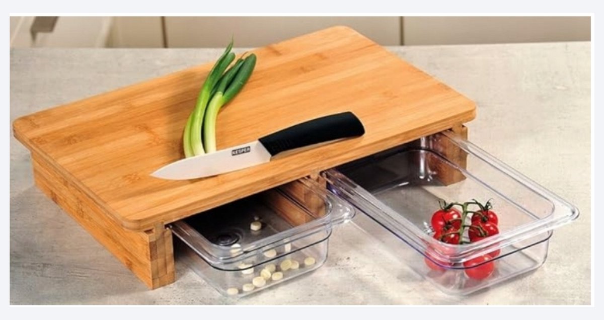 Traaington House snijplank met bakjes