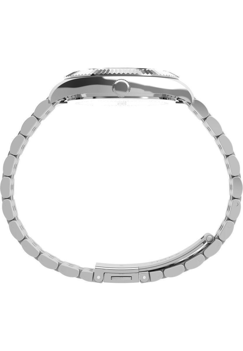 Timex Legacy Trend Quartz Analoog Horloge Silver Tone Kast: 100% Roestvrij Staal | Armband: 100% Roestvrij Staal 36 mm TW2Y72200AJ