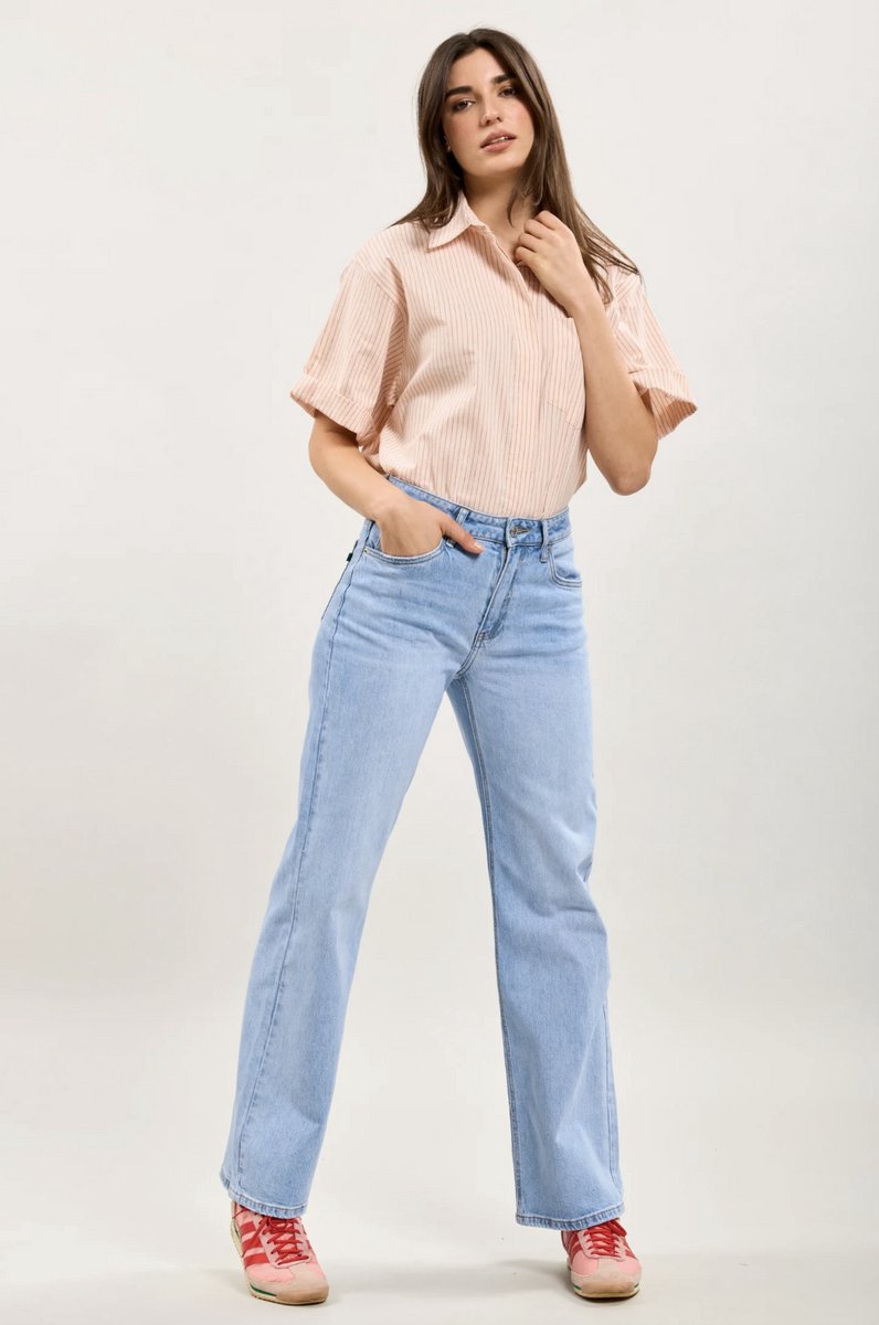 Toxik straight jeans lichtblauw maat S